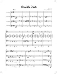 Swingin' Christmas Quartets (4 Trumpets Score & Parts + Online)